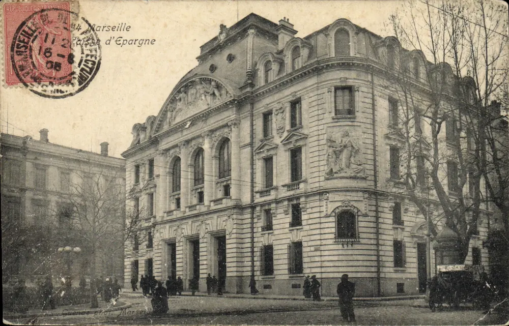 Marselha — Hotel d'Epargne — Guance fot. Marselha - Frente