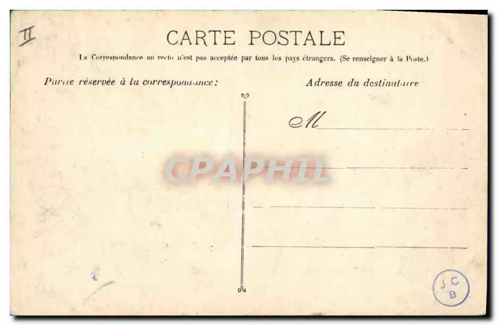 A Caixa de Economia — Marselha — editor J.C.B. - Verso
