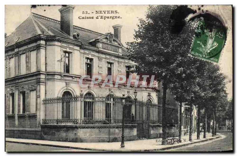 Nevers — Caisse d'Épargne, éditeur Edmond D. N. 53 - Frente