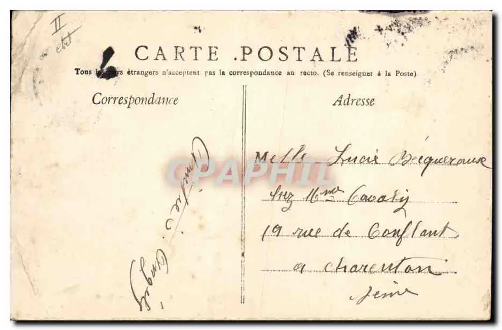 Nevers — Caisse d'Épargne, éditeur Edmond D. N. 53 - Verso