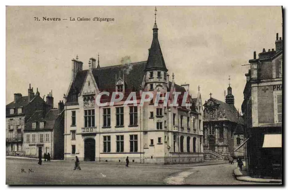 Nevers — La Caisse d'Épargne — R. N. - Frente