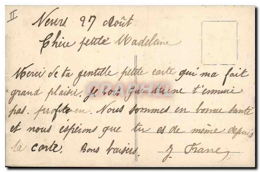 Nevers — La Caisse d'Épargne — R. N. - Verso