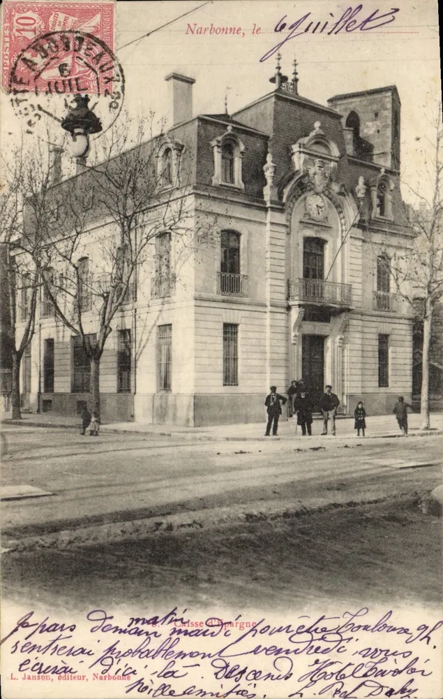 Narbonne — Caixa de Poupança — L. Janson, editor - Frente