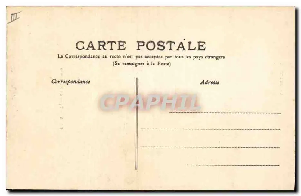 A Auvergne — Tipo de Camponesa — M.T. I.L. Cantal - Verso