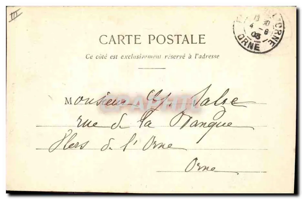 Mulher antiga da Auvergne — tricotando — fotógrafo Bouge-Hal, Clermont-Ferrand, n°200 - Verso