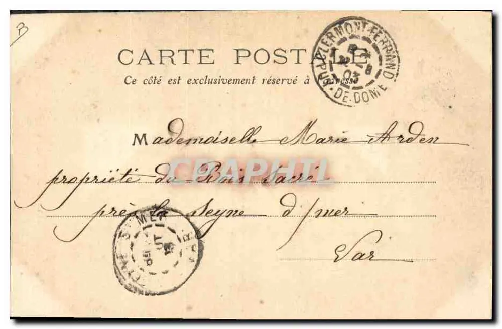 Casais felizes — L'Auvergne — S. George, n°305 - Verso
