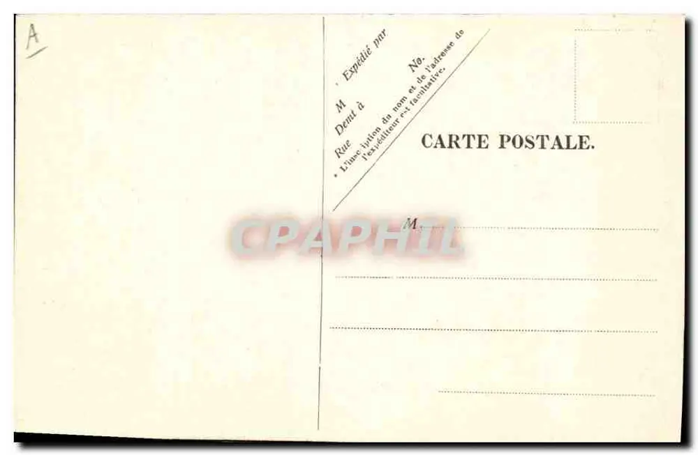 Camponesa da Auvergne — n°36 — editor não visível - Verso