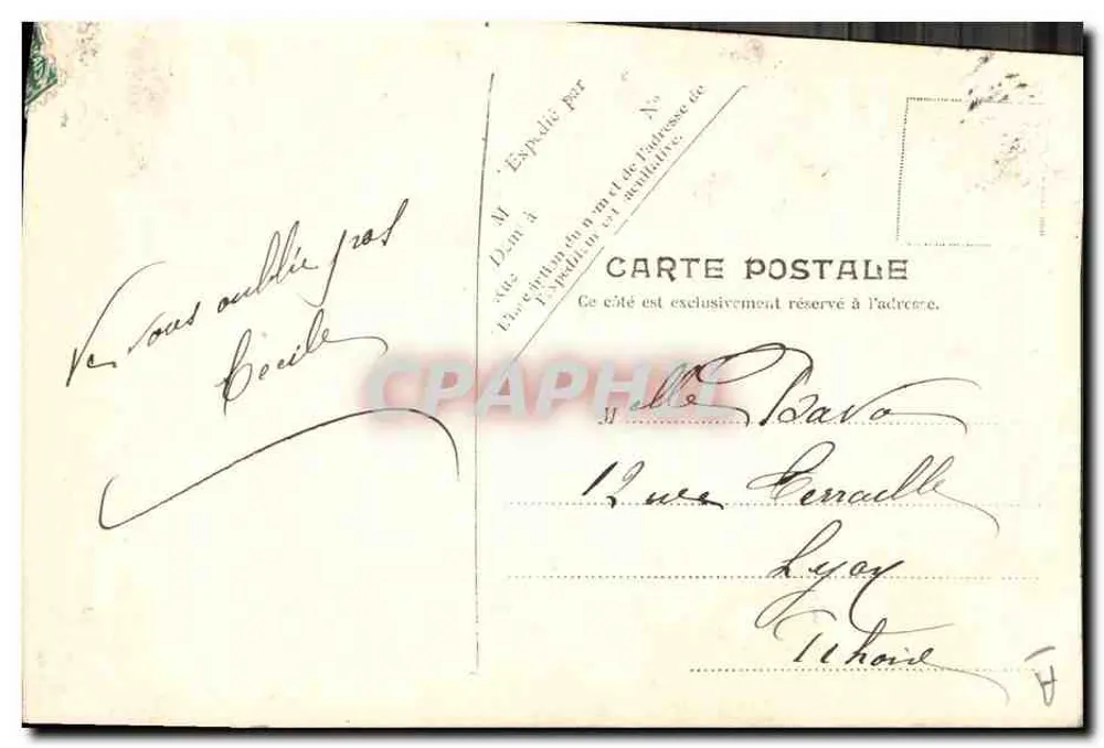 Fiação — Auvergne — V.P. Paris No.12 - Verso