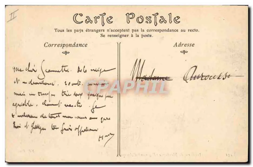 Kavallerie der Bergartillerie (Afrikanisches Regiment) — Soldaten und Pferde auf bergigem Gelände — unbekannter Verleger, Nr. 2317 - Rückseite