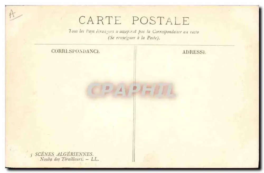 Nouba der Tirailleurs — Algerische Szenen — LL - Rückseite