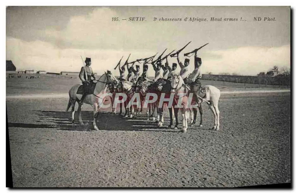 Setif — 3. afrikanische Leichtinfanterie, Hochuniform — ND Phol. - Vorderseite