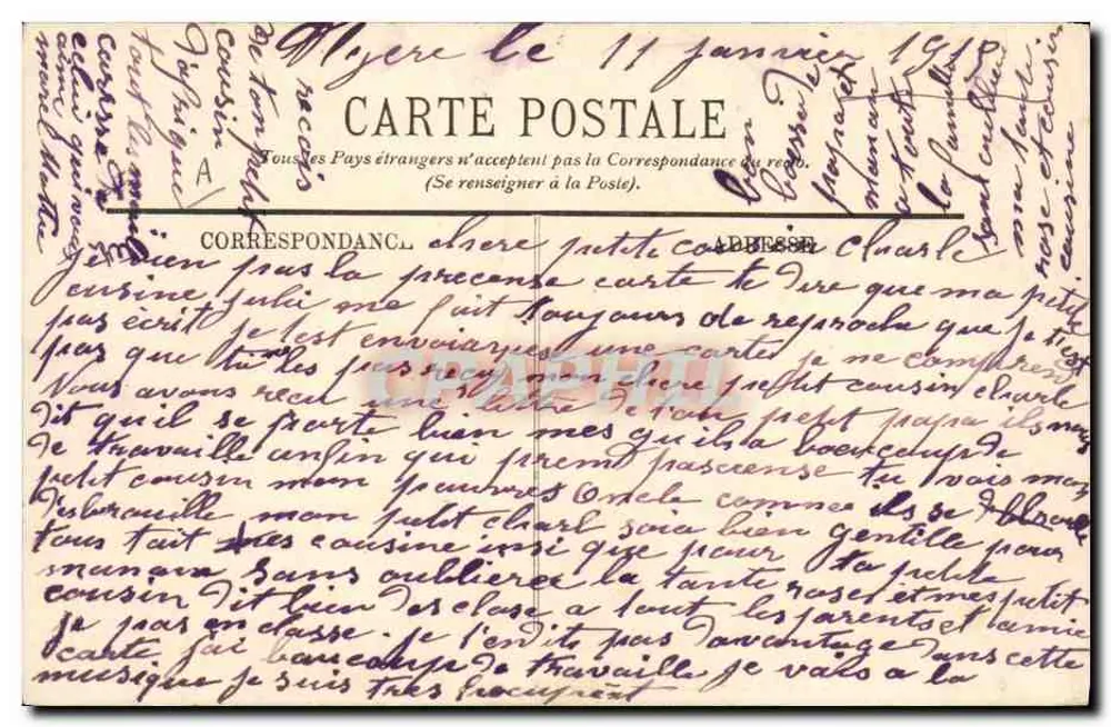 Die Noubâ der Tirailleure — SCÈNES ET TYPES — LL. — n° 6002 - Rückseite