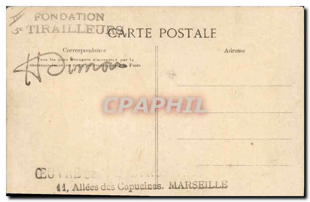 Algerien — Trompeten der Schützen — Gründung der Schützen - Rückseite