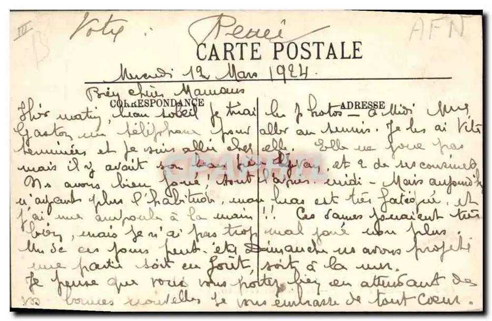 La Nouba der Tirailleurs — SCÈNES ET TYPES — Édition des Galeries de France, Alger - Rückseite