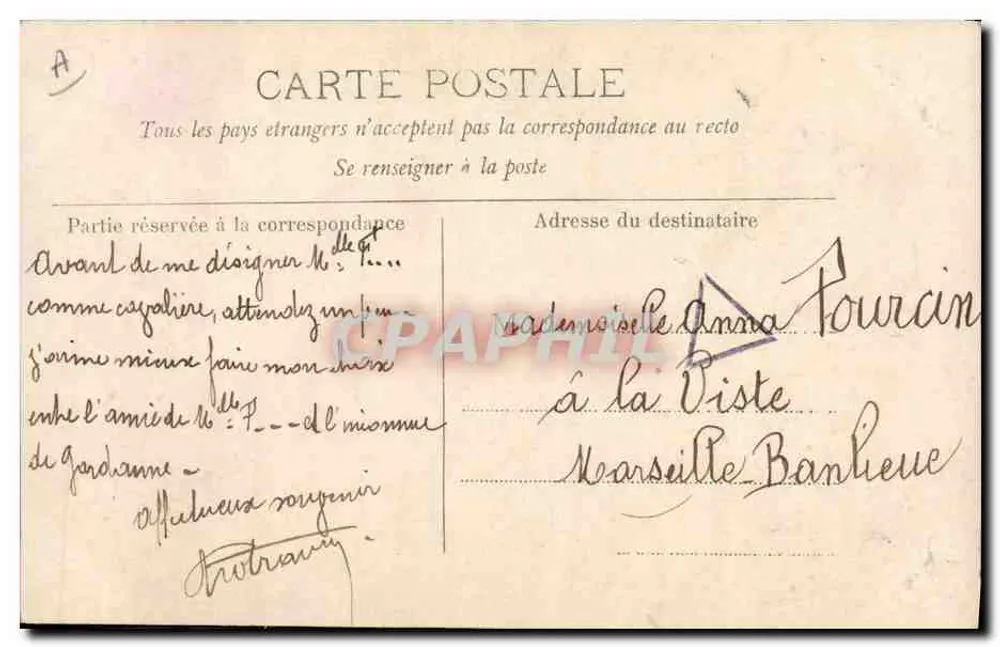 Mulher jovem sorridente — retrato — Renoult & P. Paris, S.I.P. n°1342 - Verso