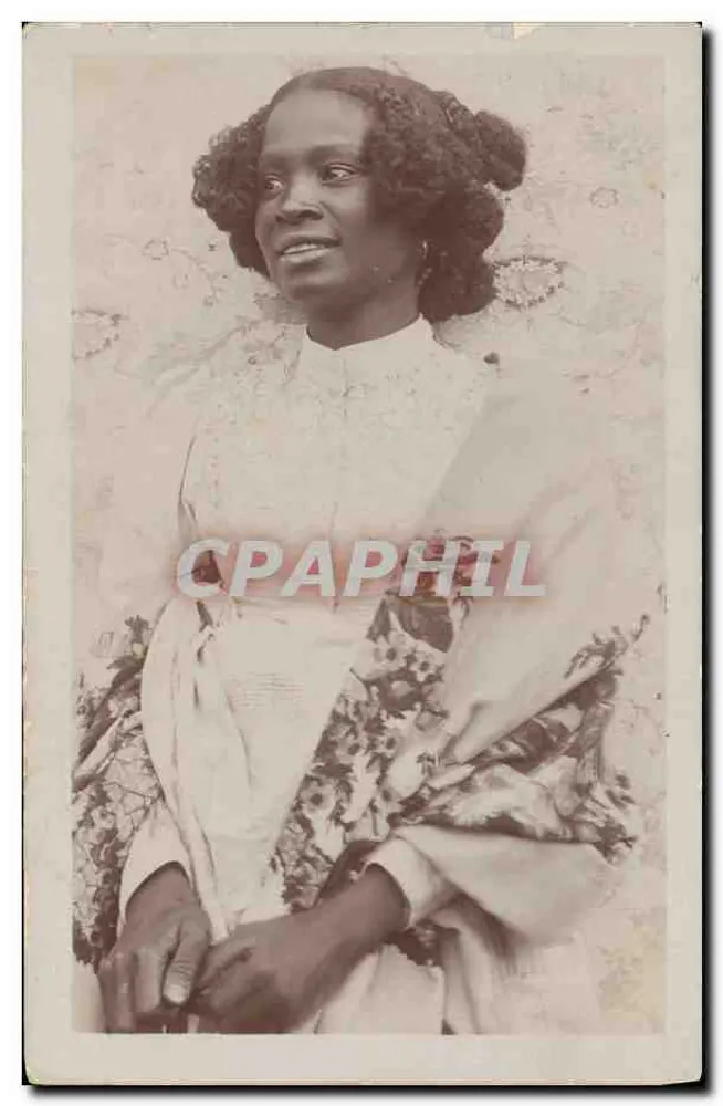 Afrikanische Frau — Portrait — anonyme Karte - Vorderseite