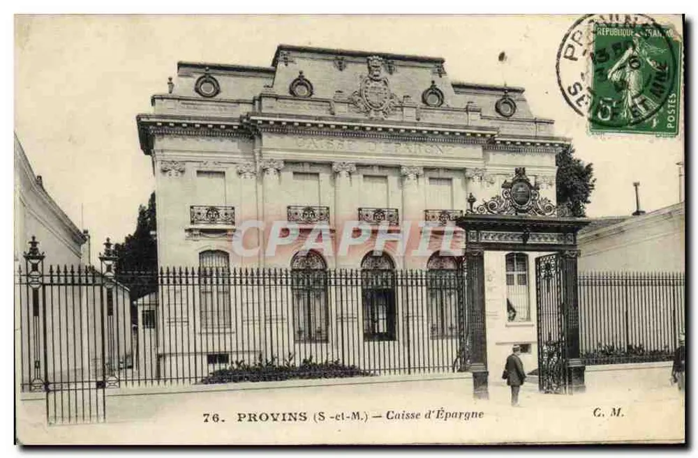 Provins (S.-et-M.) — Caixa de Economia — Edição Artística C.M. - Frente