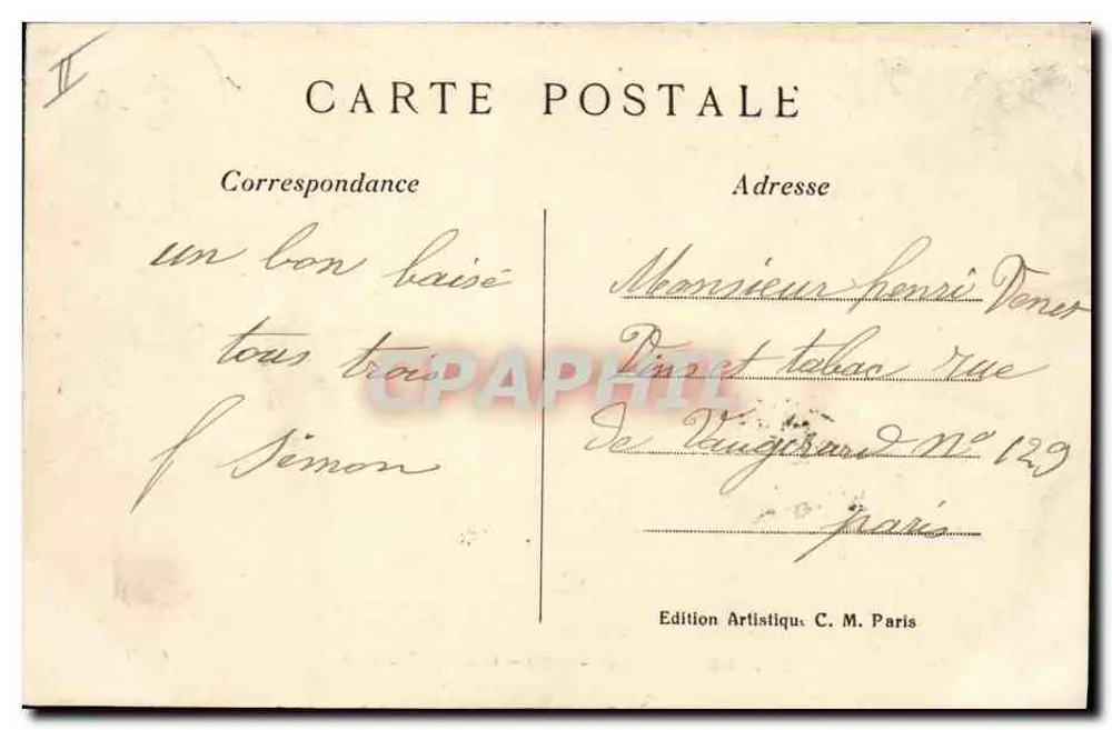 Provins (S.-et-M.) — Caixa de Economia — Edição Artística C.M. - Verso