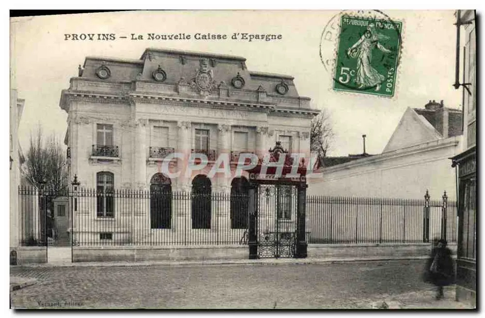 Provins — A Nova Caixa de Poupança — Vacquans, editor - Frente