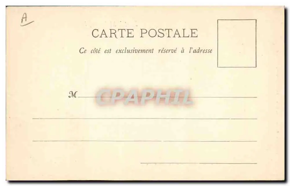 Brücke von Mousson, die Sparkasse — Posten & Telegraphen — Verlag Peltier-Mougeon, Nancy - Rückseite