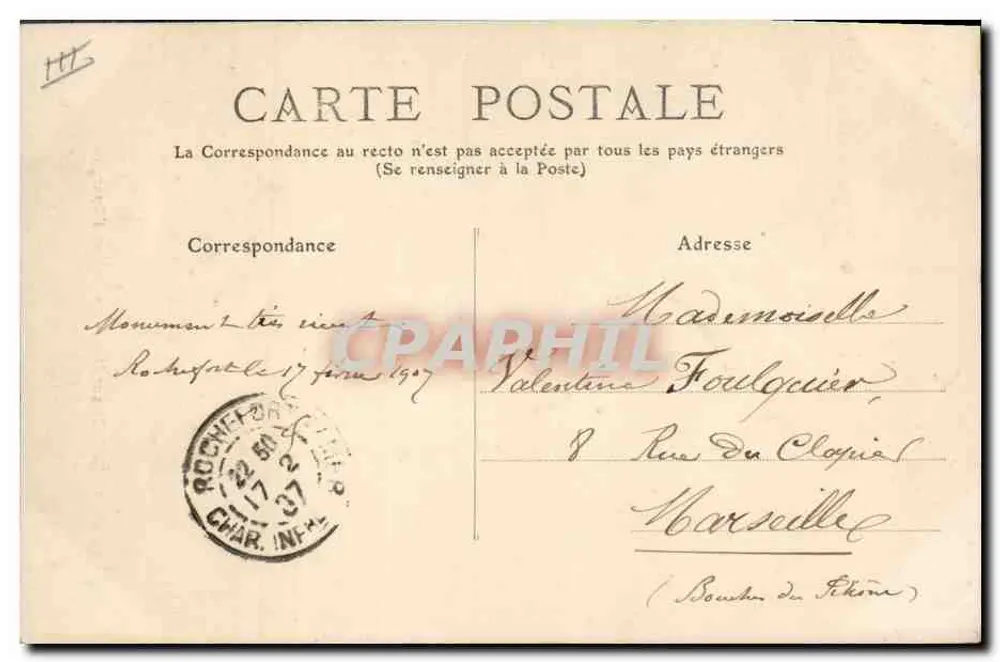 ROCHEFORT-SUR-MER — A Caisse d'Epargne — editor desconhecido, n° 32 - Verso