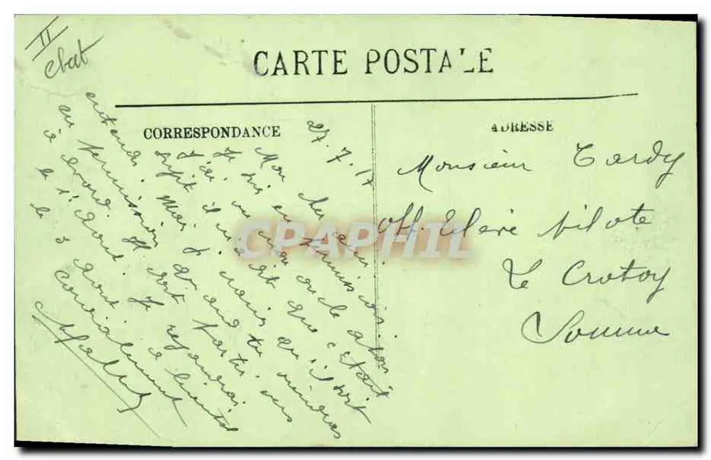 Roanne — La Caisse d'Épargne — E. Grangottier, LL. n°11 - Verso
