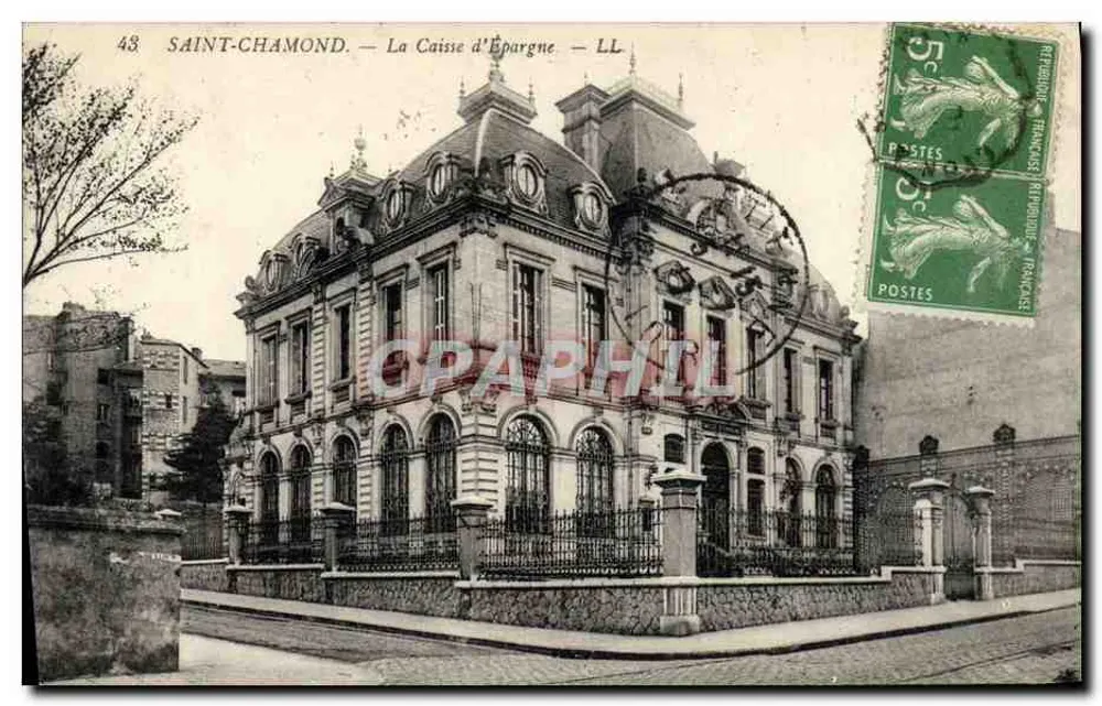 Saint-Chamond — A Caixa de Poupança — LL - Frente