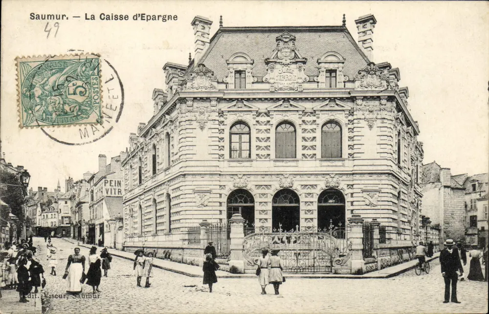 Saumur — A Caixa de Poupança — edit. Viseur, Saumur, n°49 - Frente