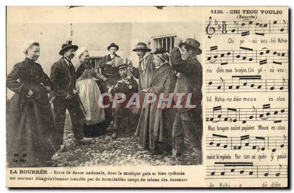 La Bourrée — Dança nacional da Bretanha — M.B. Le Puy - Frente