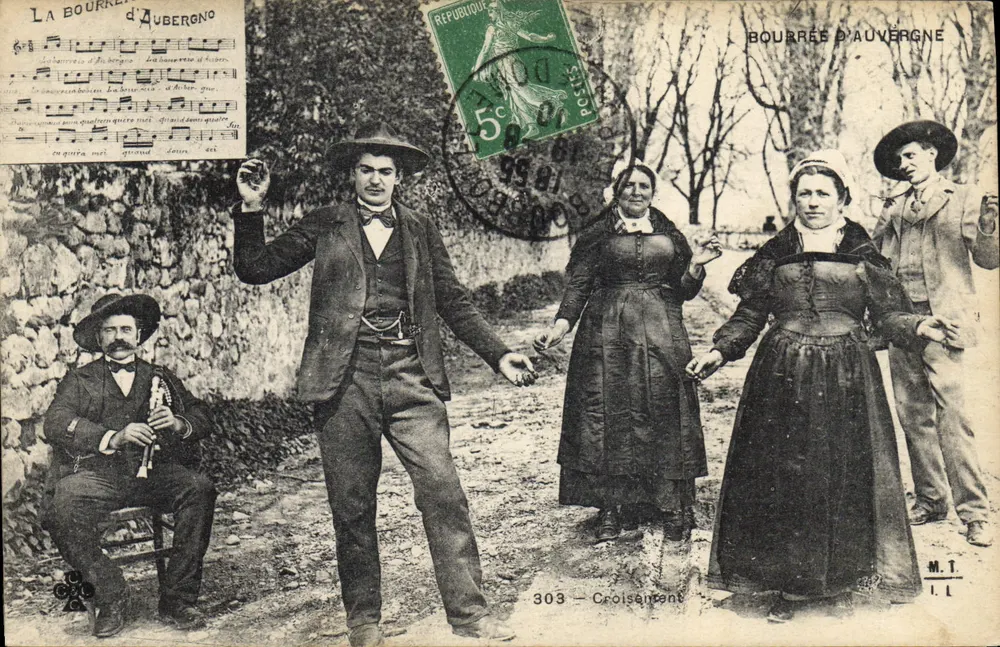 Bourrée da Auvergne — Dança tradicional — M.T. n°303 - Cruzeiro - Frente
