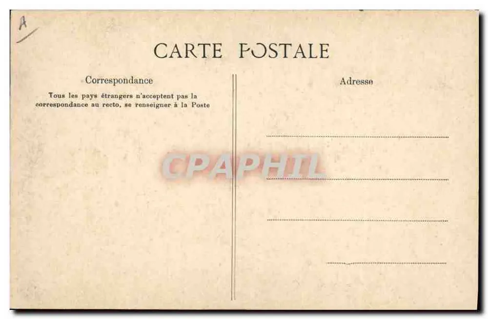 Camponês da Auvergne — A Auvergne — Clahé F. n°341 - Verso