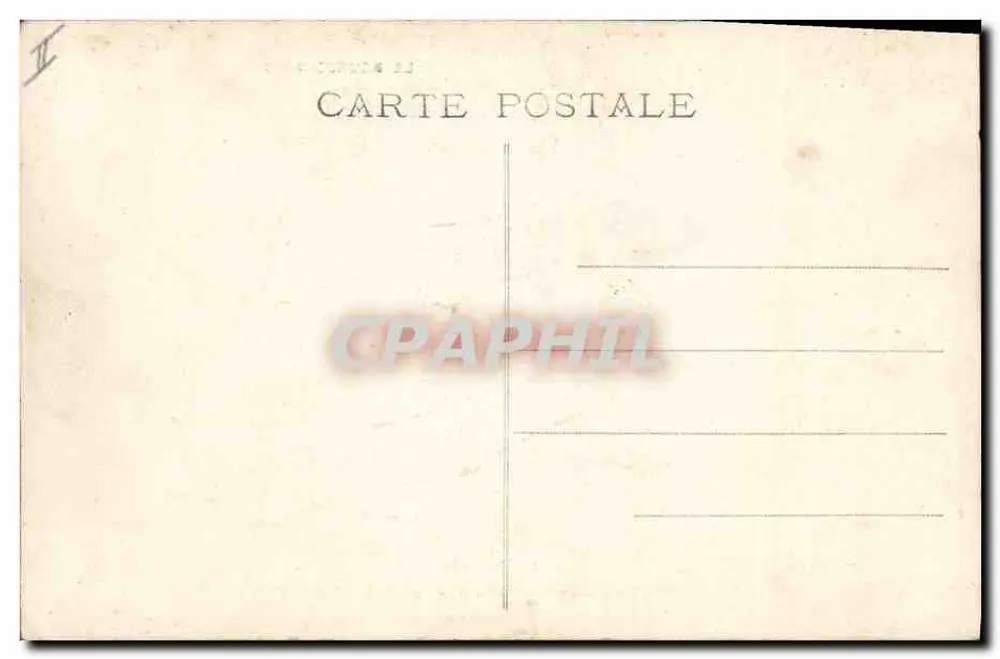 La Bourrée — scène de danse bourbonnaise — éditeur C&C, n° 3076 - Verso