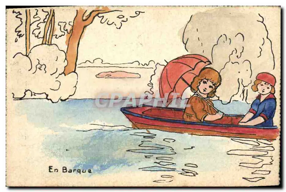 Em barco — Edição Francesa, Série A. R. N° 161 - Frente