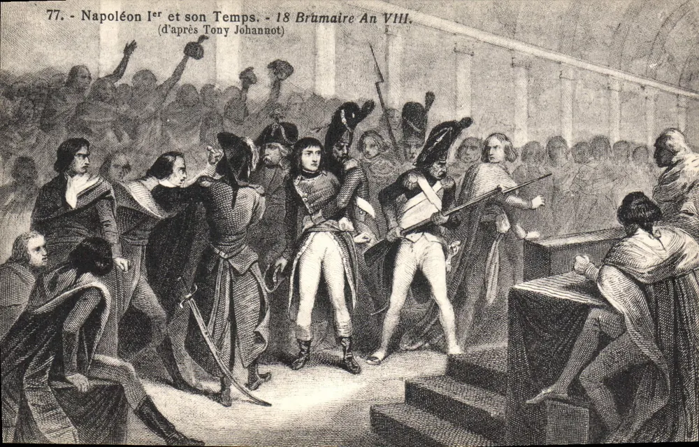 Napoleon I. und seine Zeit — 18. Brumaire Jahr VIII — nach Tony Johannot — Nr. 77 - Vorderseite