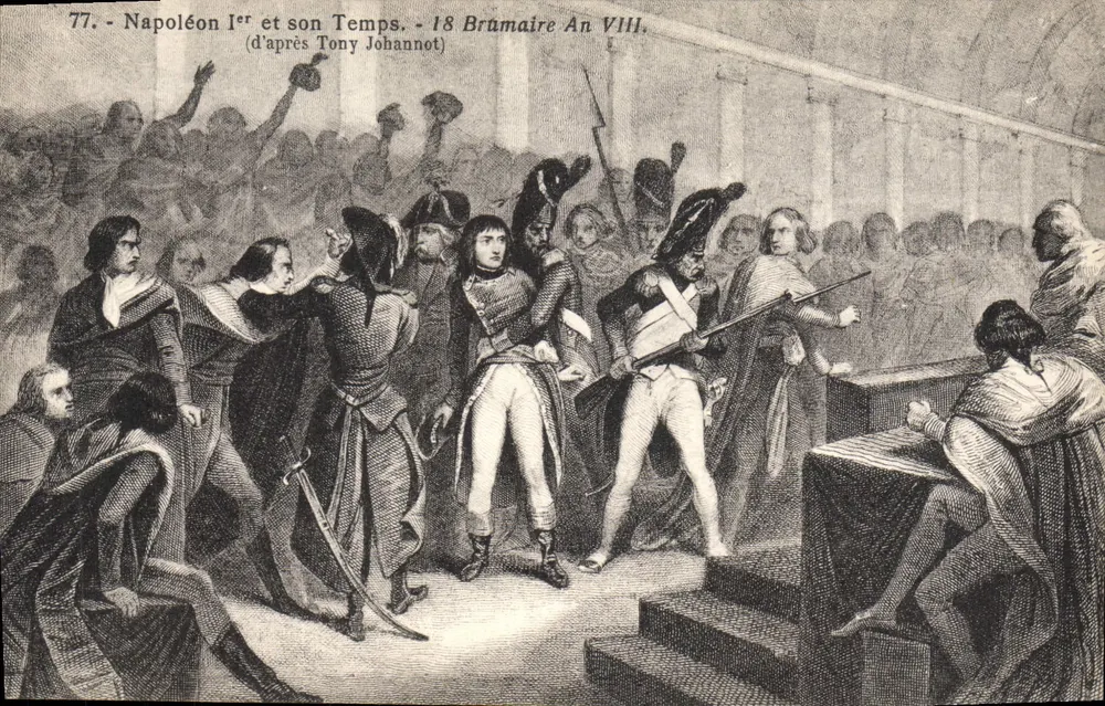 Napoleone I e il suo Tempo — 18 Brumaire An VIII — di Tony Johannot - Recto