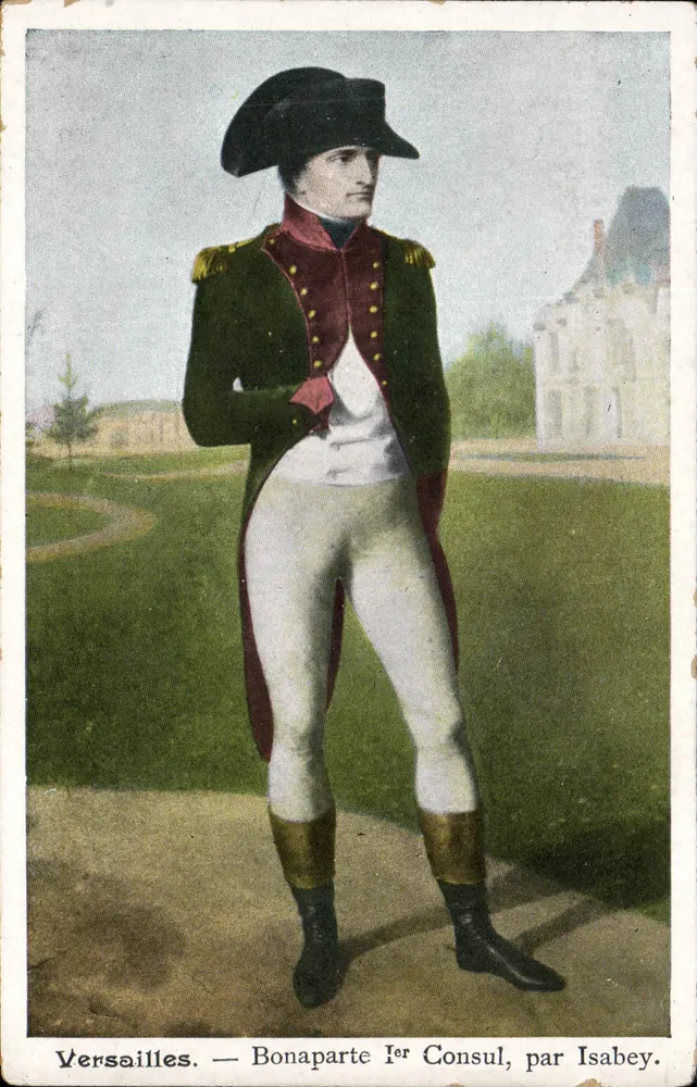 Versalles — Bonaparte primer cónsul, de Isabey - Anverso