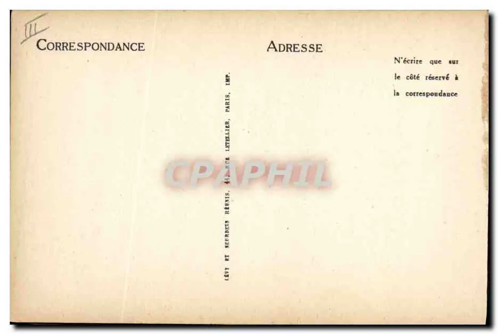 Elisabeth von Österreich — Portrait — Verlag Lettelier, Paris, Nr. 17 - Rückseite