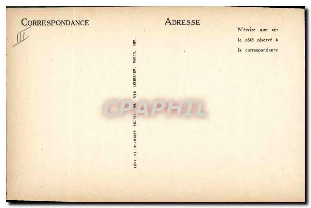 Diane de Poitiers — Graviertes Portrait mit biografischer Legende — Verlag: Levt et Neurbecin, Paris - Rückseite