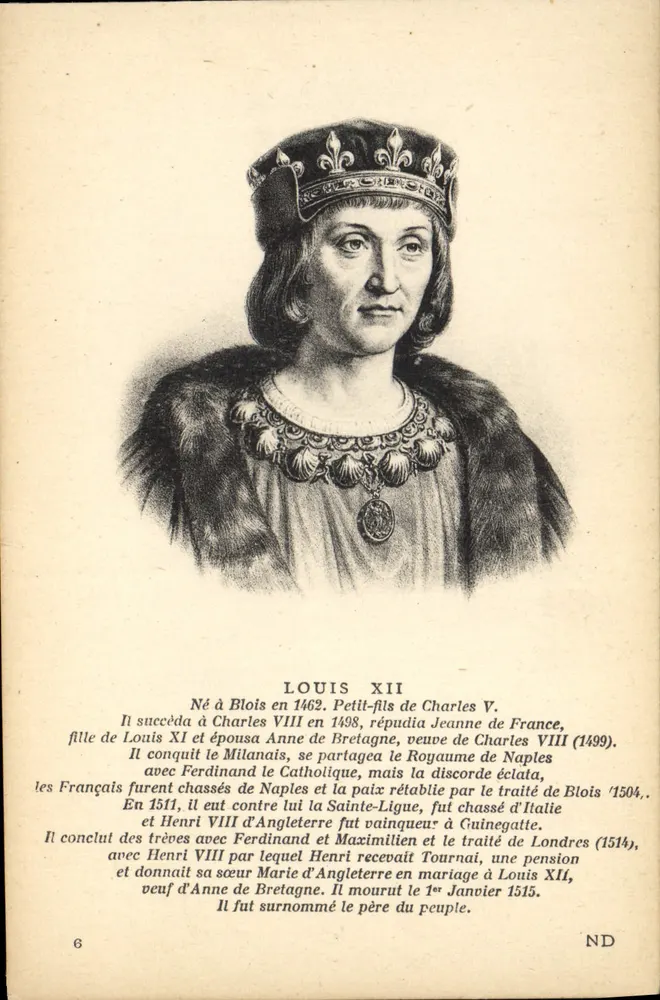 Louis XII — König von Frankreich — Imp. Lévy et Wehrdien, Paris - Vorderseite