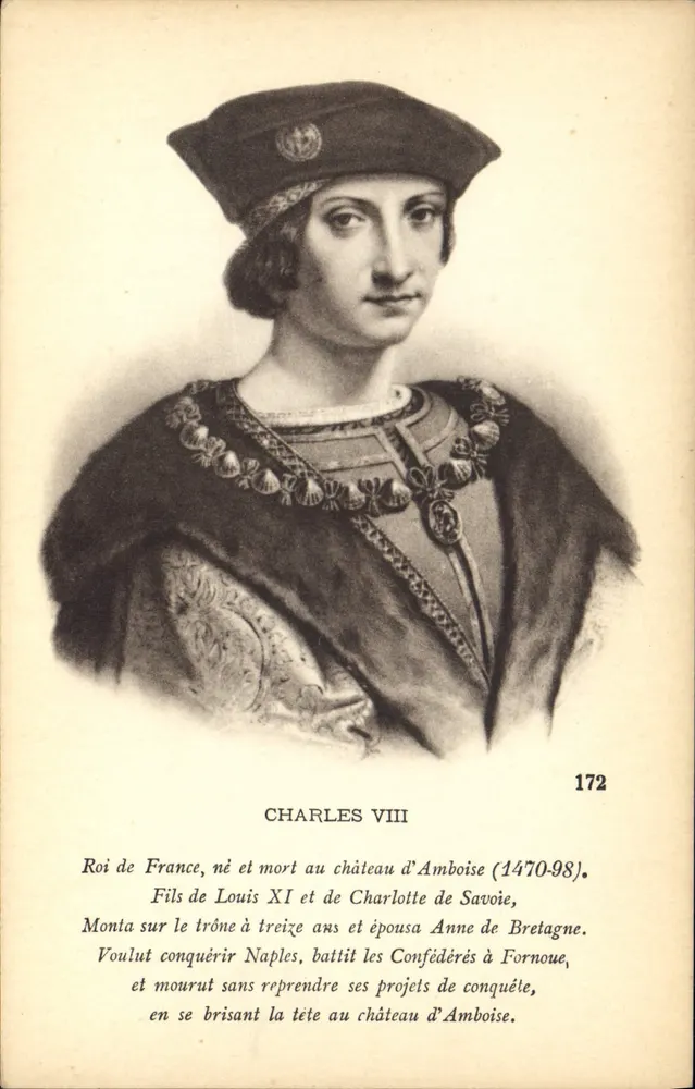 Charles VIII — König von Frankreich (1470–98) — Sammlung d'Art & d'Histoire E.S. Ménard, 2, rue Paris, Paris - Vorderseite
