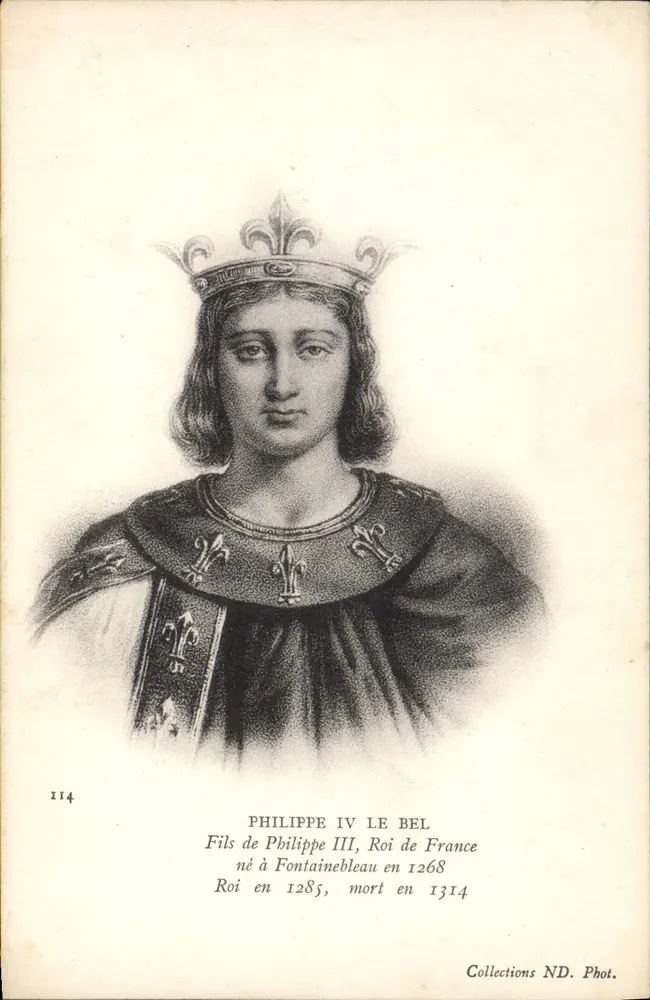 Philippe IV der Schöne — König von Frankreich 1285-1314 — Collections ND. Phot. n° 114 - Vorderseite