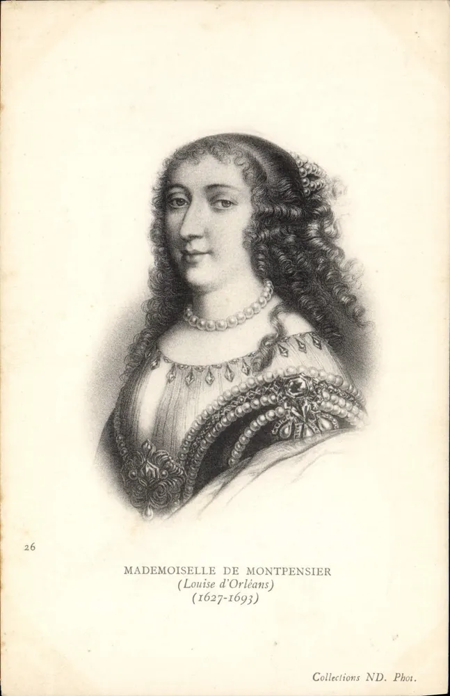 Mademoiselle de Montpensier — Louise d'Orléans (1627-1693) — Collections ND. Phot. Nr. 26 - Vorderseite