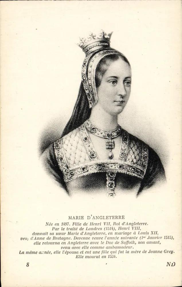 Marie von England — historisches Portrait — Serie 8, Verlag ND - Vorderseite