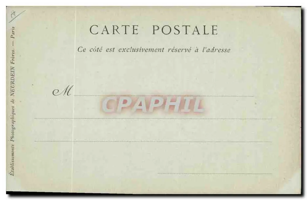 Talma — Schauspieler und Dramatiker — Sammlung ND Phot, n° 346 - Rückseite