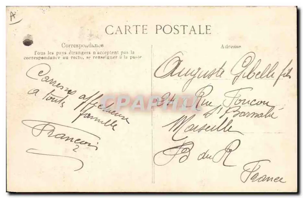 Algerien — Zouave im Dienst — Sammlung Idéale, P. S. n°184 - Rückseite
