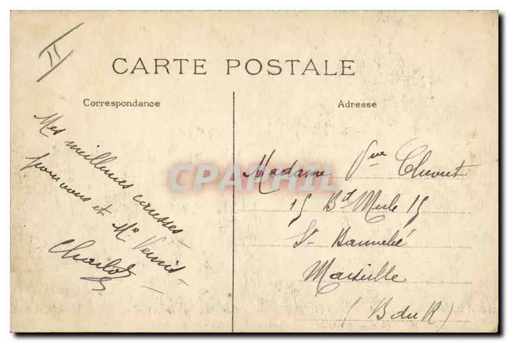 Réglage du tir d'une mitrailleuse — Guerre 1914-15 — H B - Verso
