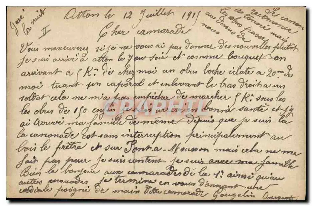 Herosmo de um Zouave — Guerra 1914 — E.M. — N°28 - Verso