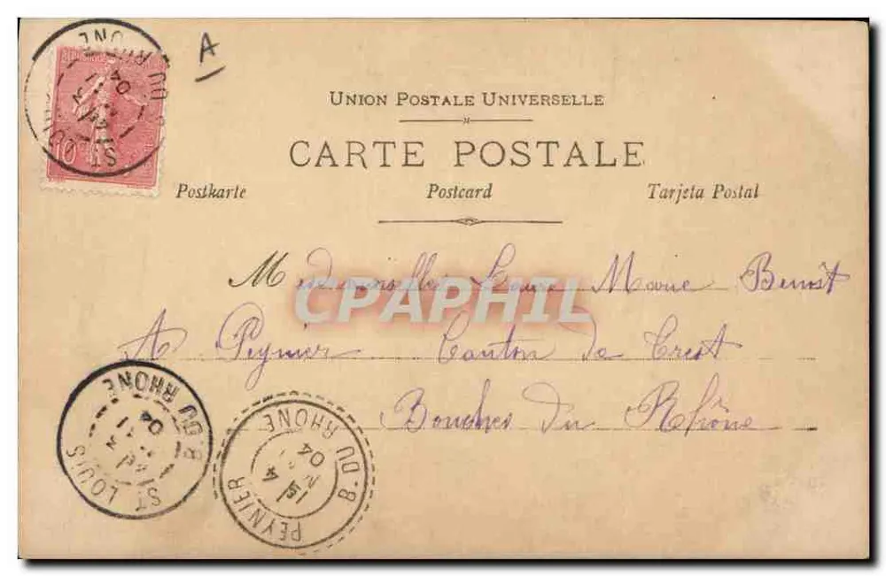 Porträt von Louise Marie Brunit — R. Bruck, Paris, Nr. 97/2 - Rückseite