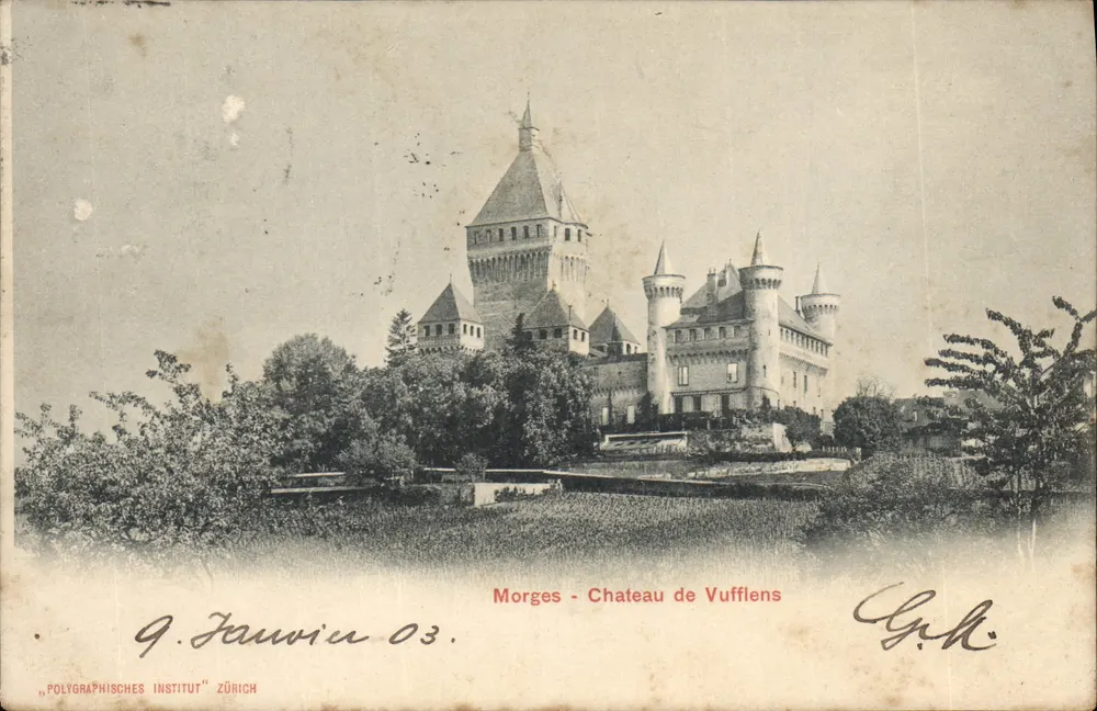 Morges - Schloss Vufflens — Verlag G. Jauwin, n° 03 - Vorderseite