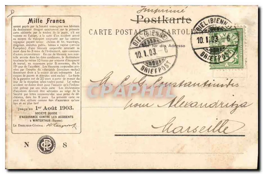 Morges - Schloss Vufflens — Verlag G. Jauwin, n° 03 - Rückseite